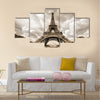 Paris, France - Eiffel Tower seen from Champ de Mars Multi panel canvas wall art