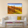 A photo of Sunrise in autumn in New Zealand Multi Panel Canvas Wall Art