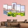 Saint Nicholas cathedral at Fribourg, Switzerland multi panel canvas wall art