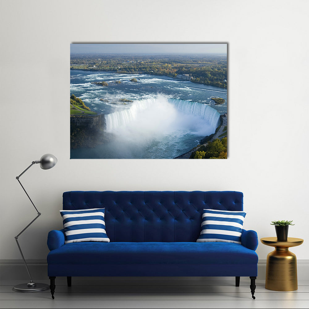 Beautiful Niagara River And Falls, Multi Panel Canvas Wall Art