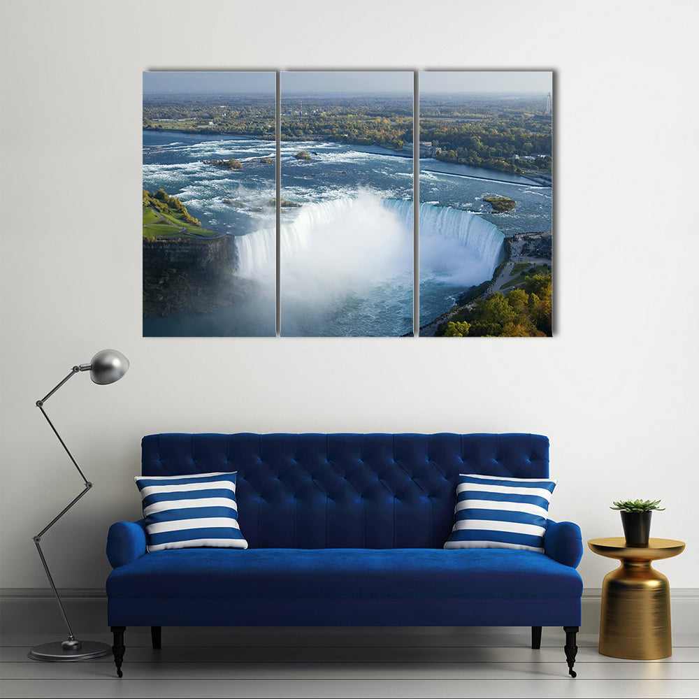 Beautiful Niagara River And Falls, Multi Panel Canvas Wall Art
