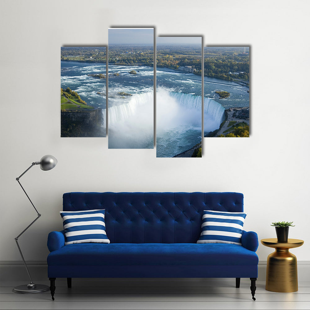 Beautiful Niagara River And Falls, Multi Panel Canvas Wall Art