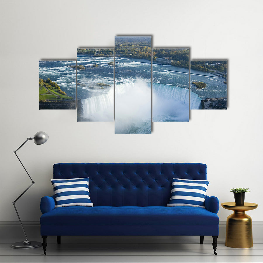 Beautiful Niagara River And Falls, Multi Panel Canvas Wall Art