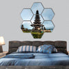 Pura Ulun Danu Bratan Temple, Bali, Indonesia hexagonal canvas wall art