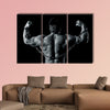 An image of a handsome young muscular sports man Multi panel canvas wall art