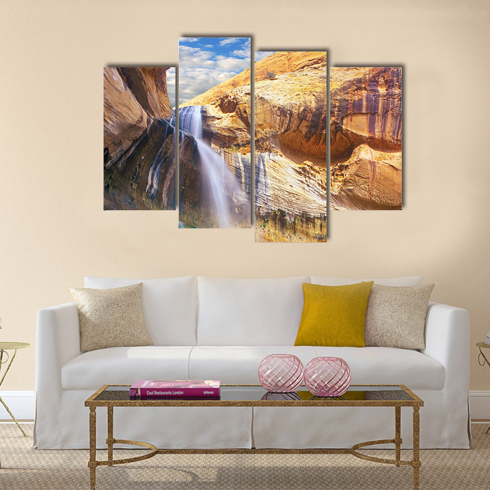 Calf Creek Falls, Grand Staircase-Escalante National Monument, Utah waterfall Multi panel canvas wall art