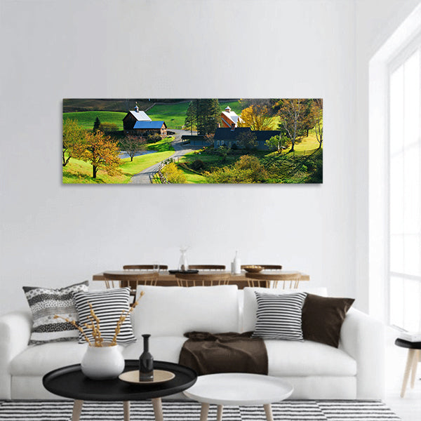 Country Charm panoramic canvas wall art