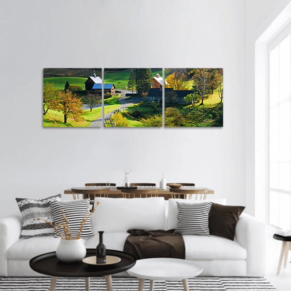 Country Charm panoramic canvas wall art