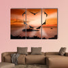 Valentine bird multi panel canvas wall art