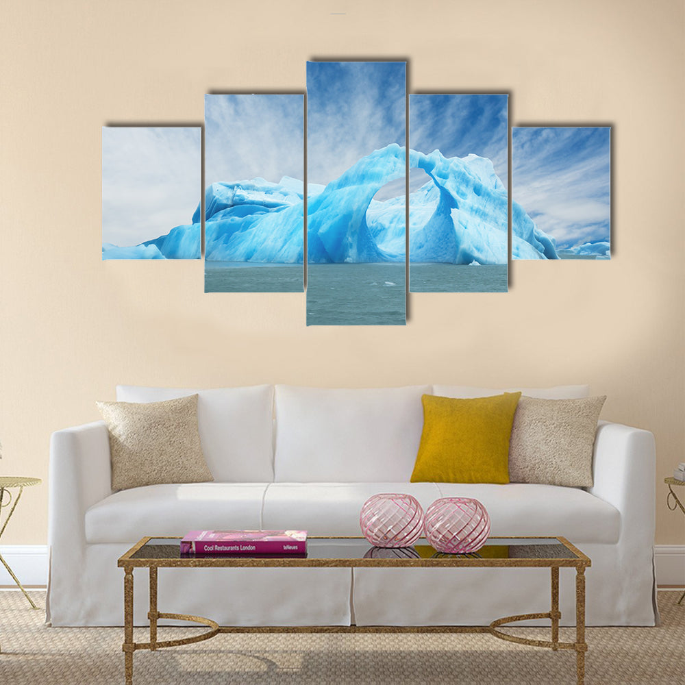 iceberg floating arch. El Calafate, argentina multi panel canvas wall art