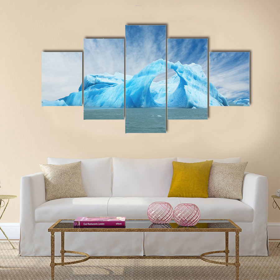 iceberg floating arch. El Calafate, argentina multi panel canvas wall art
