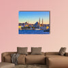 Istanbul sunset panorama - Turkey travel background Multi panel canvas wall art