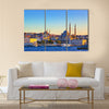 Istanbul sunset panorama - Turkey travel background Multi panel canvas wall art