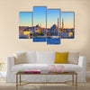 Istanbul sunset panorama - Turkey travel background Multi panel canvas wall art