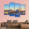 Istanbul sunset panorama - Turkey travel background Multi panel canvas wall art