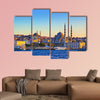 Istanbul sunset panorama multi panel canvas wall art