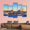 Istanbul sunset panorama - Turkey travel background Multi panel canvas wall art