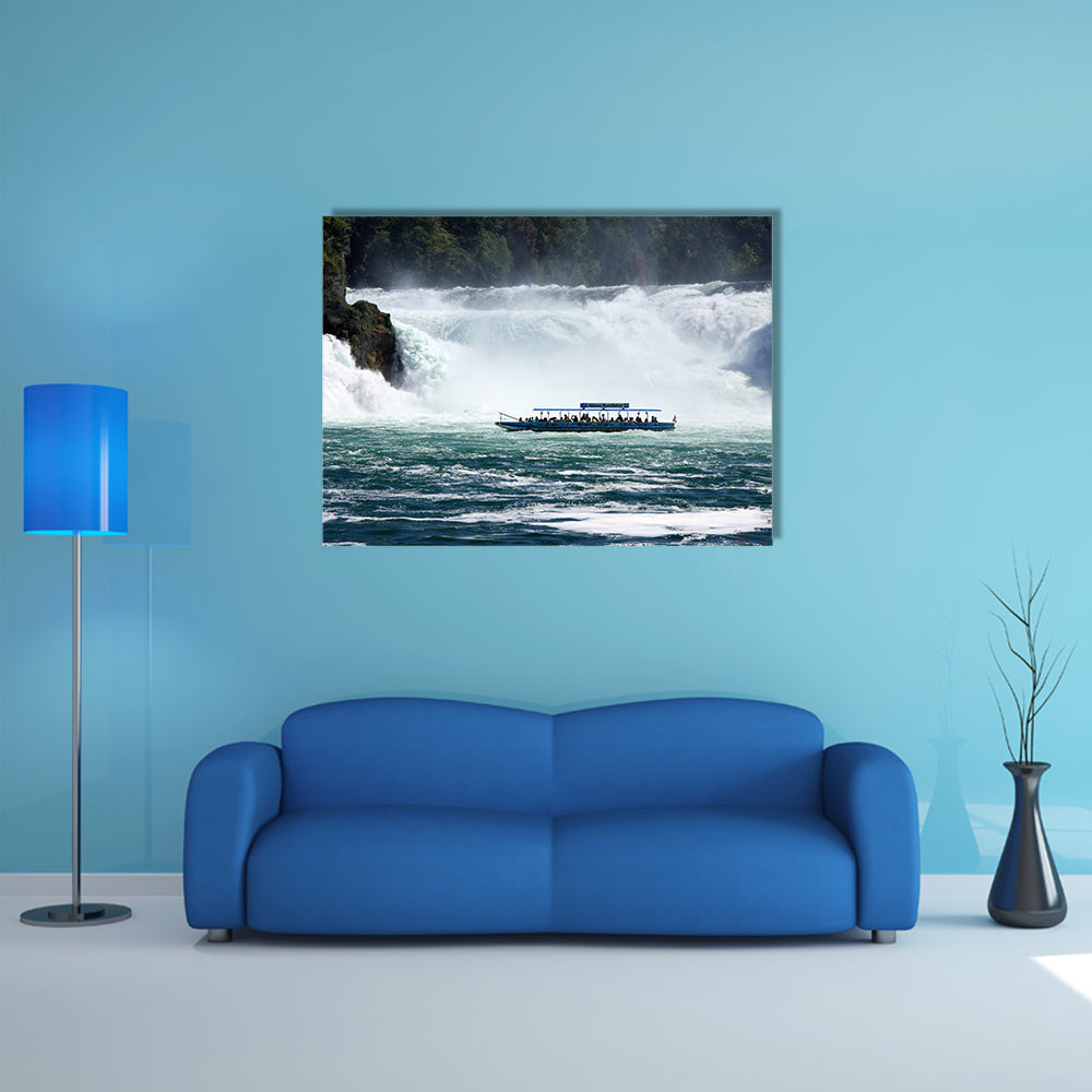 The Rhine Falls (Rheinfall) Multi Panel Canvas Wall Art