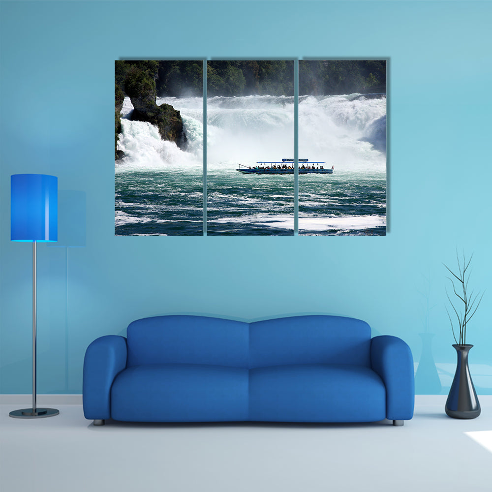 The Rhine Falls (Rheinfall) Multi Panel Canvas Wall Art