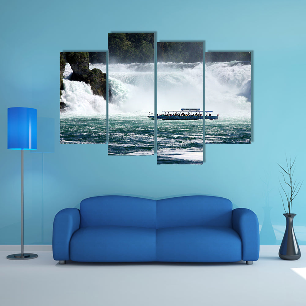 The Rhine Falls (Rheinfall) Multi Panel Canvas Wall Art