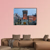 A detail of the exterior architecture of Casa Loma Multi panel canvas wall art