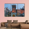 A detail of the exterior architecture of Casa Loma Multi panel canvas wall art