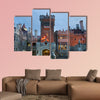 A detail of the exterior architecture of Casa Loma Multi panel canvas wall art