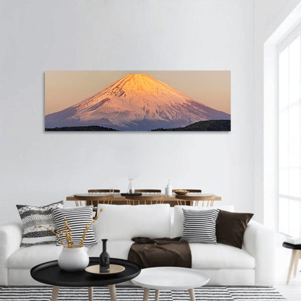 Mount Fuji Sunrise panoramic canvas wall art