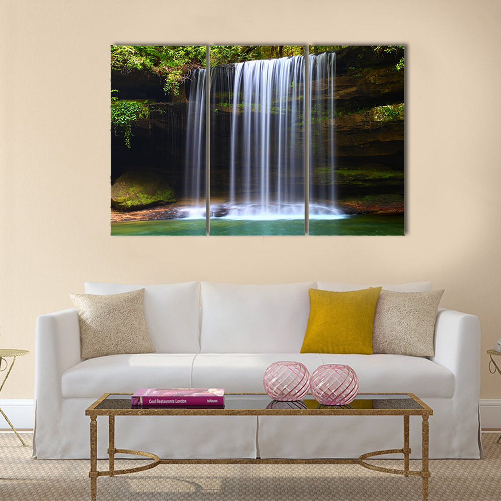 Upper Caney Creek Falls Multi Panel Canvas Wall Art