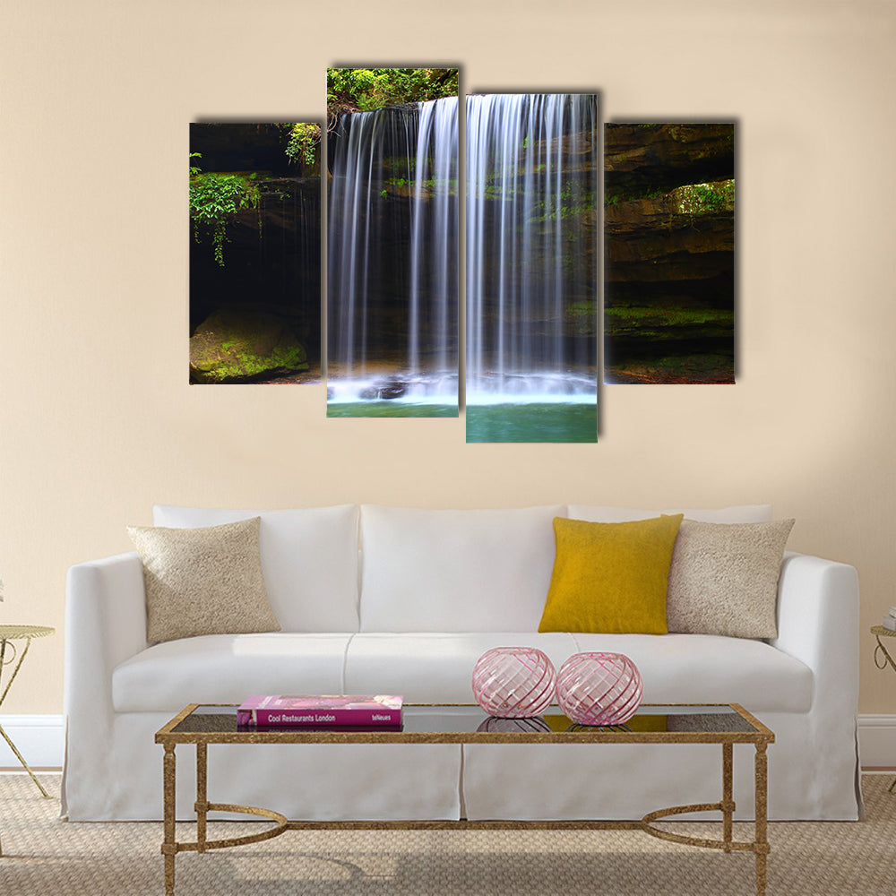 Upper Caney Creek Falls Multi Panel Canvas Wall Art