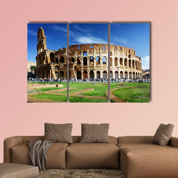 Colosseum in Rome, Italy multi panel canvas wall art