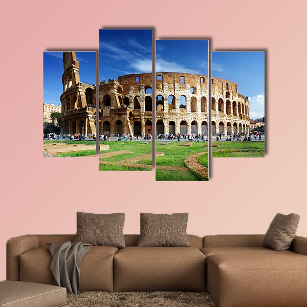 Colosseum in Rome, Italy multi panel canvas wall art