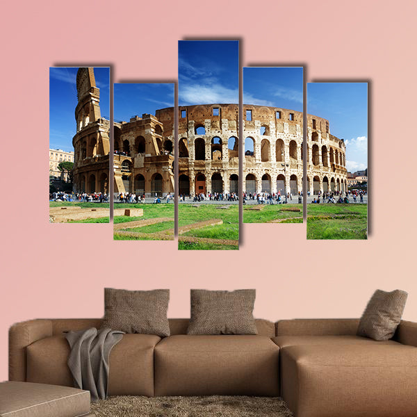 Colosseum in Rome, Italy multi panel canvas wall art