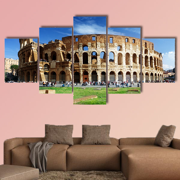 Colosseum in Rome, Italy multi panel canvas wall art