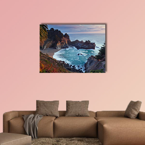 Julia Pfeiffer California at McWay Falls Multi panel canvas wall art
