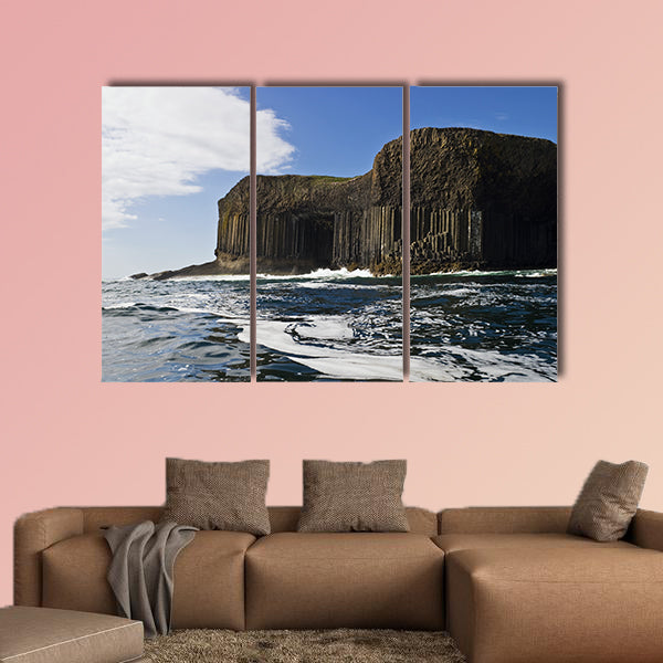Staffa and Fingal's Cave in Scotland Multi panel canvas wall art
