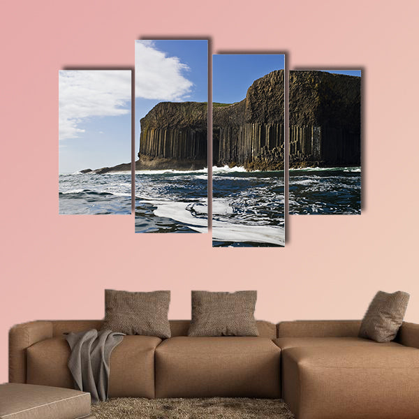 Staffa and Fingal's Cave in Scotland Multi panel canvas wall art