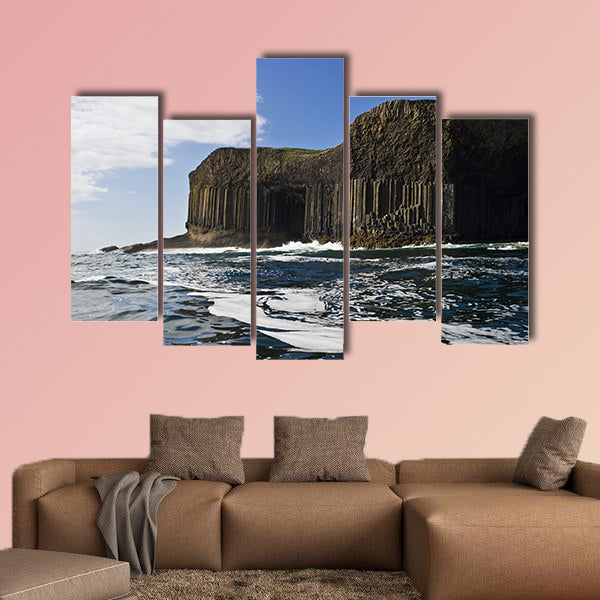 Staffa and Fingal's Cave in Scotland Multi panel canvas wall art