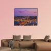 Istanbul sunset panorama multi panel canvas wall art