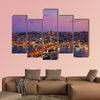 Istanbul sunset panorama multi panel canvas wall art