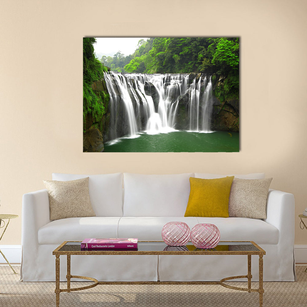 waterfalls in shifen taiwan Multi Panel Canvas Wall Art