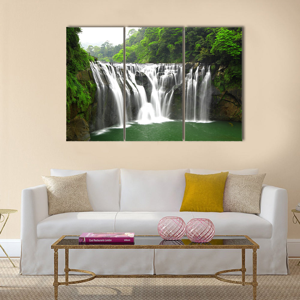 waterfalls in shifen taiwan Multi Panel Canvas Wall Art