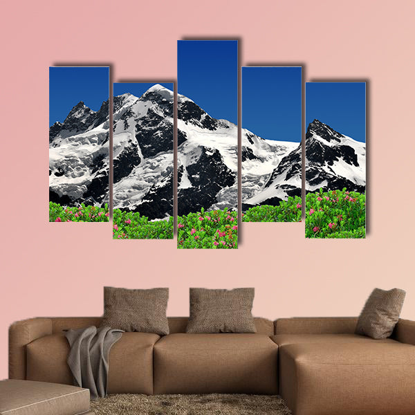 Beautiful Mountain Breithorn and Klein Matterhorn multi panel canvas wall art