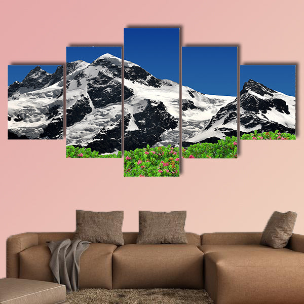 Beautiful Mountain Breithorn and Klein Matterhorn multi panel canvas wall art