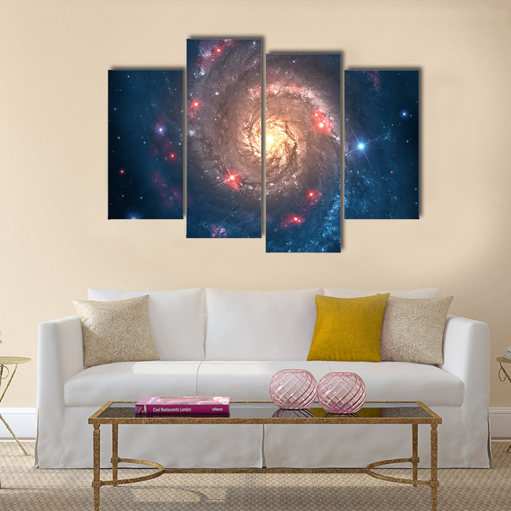 Far galaxy Multi Panel Canvas Wall Art