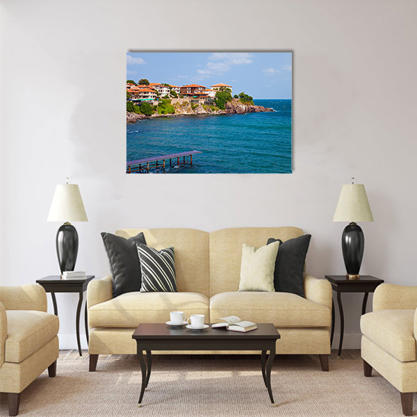 View of the Old Town part of Sozopol Multi panel canvas wall art
