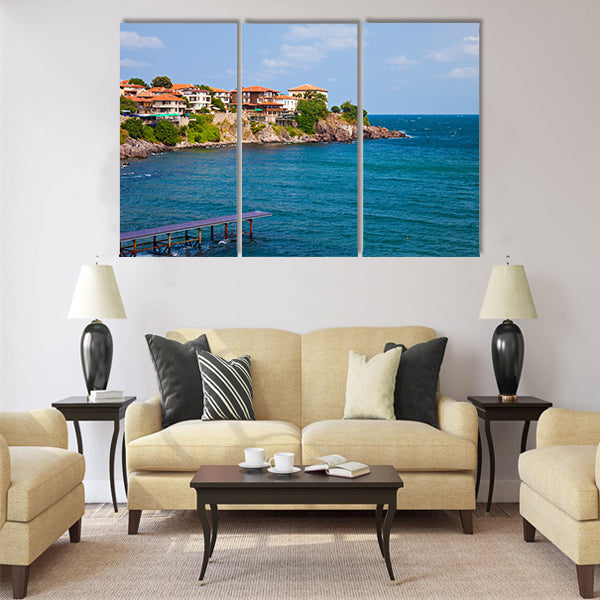 View of the Old Town part of Sozopol Multi panel canvas wall art