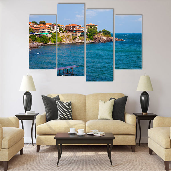 View of the Old Town part of Sozopol Multi panel canvas wall art