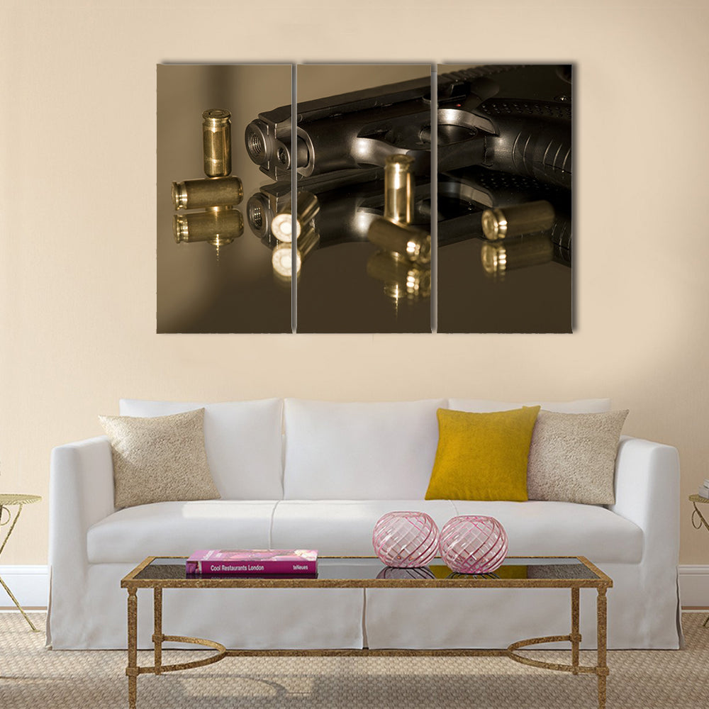 Small gas pistols for self-defense  multi panel canvas wall art