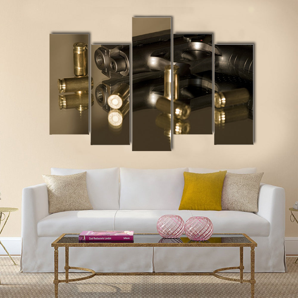 Small gas pistols for self-defense  multi panel canvas wall art